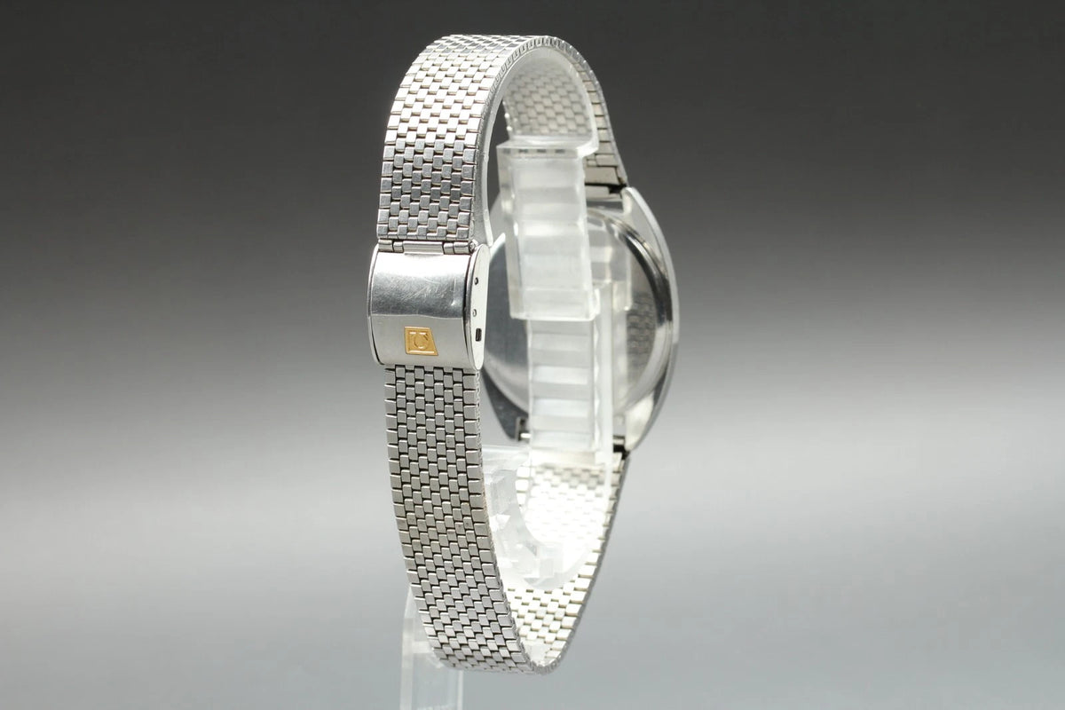 Omega De Ville Mens Quartz Watch Cal.1332 196 0144 Silver Dial Date [Near MINT]