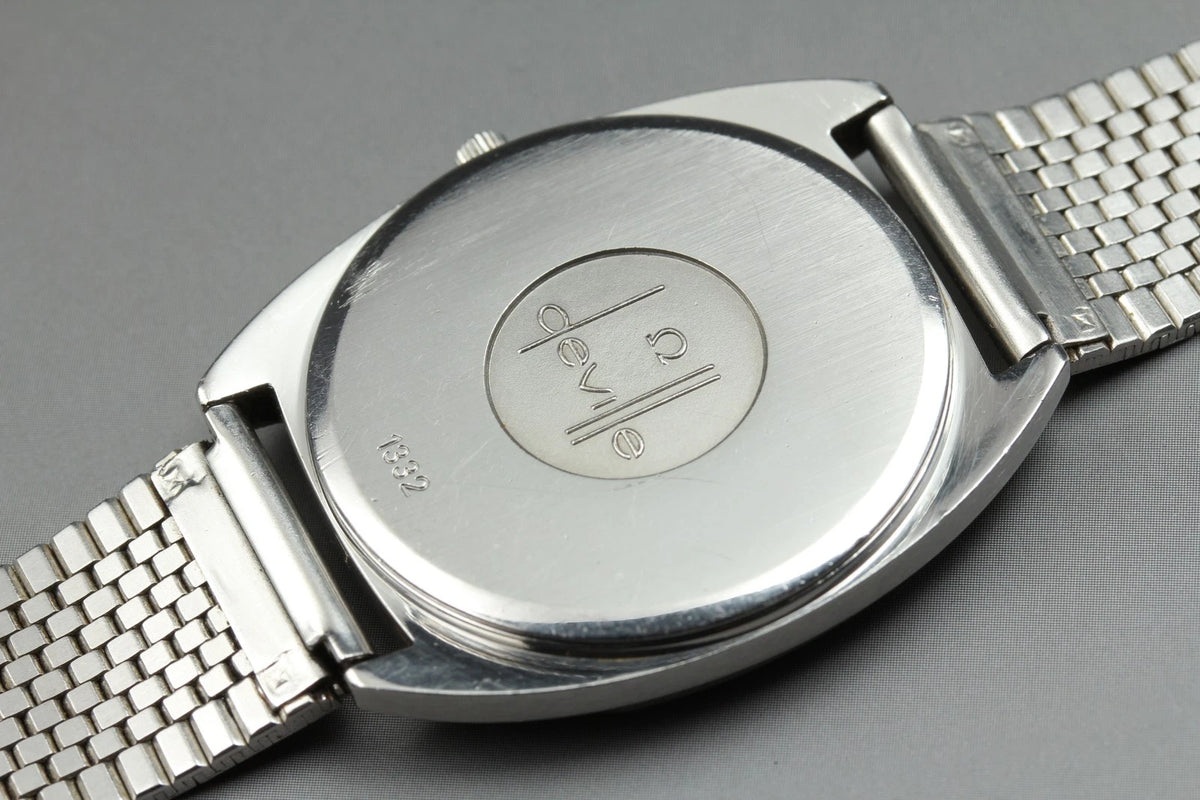 Omega De Ville Mens Quartz Watch Cal.1332 196 0144 Silver Dial Date [Near MINT]