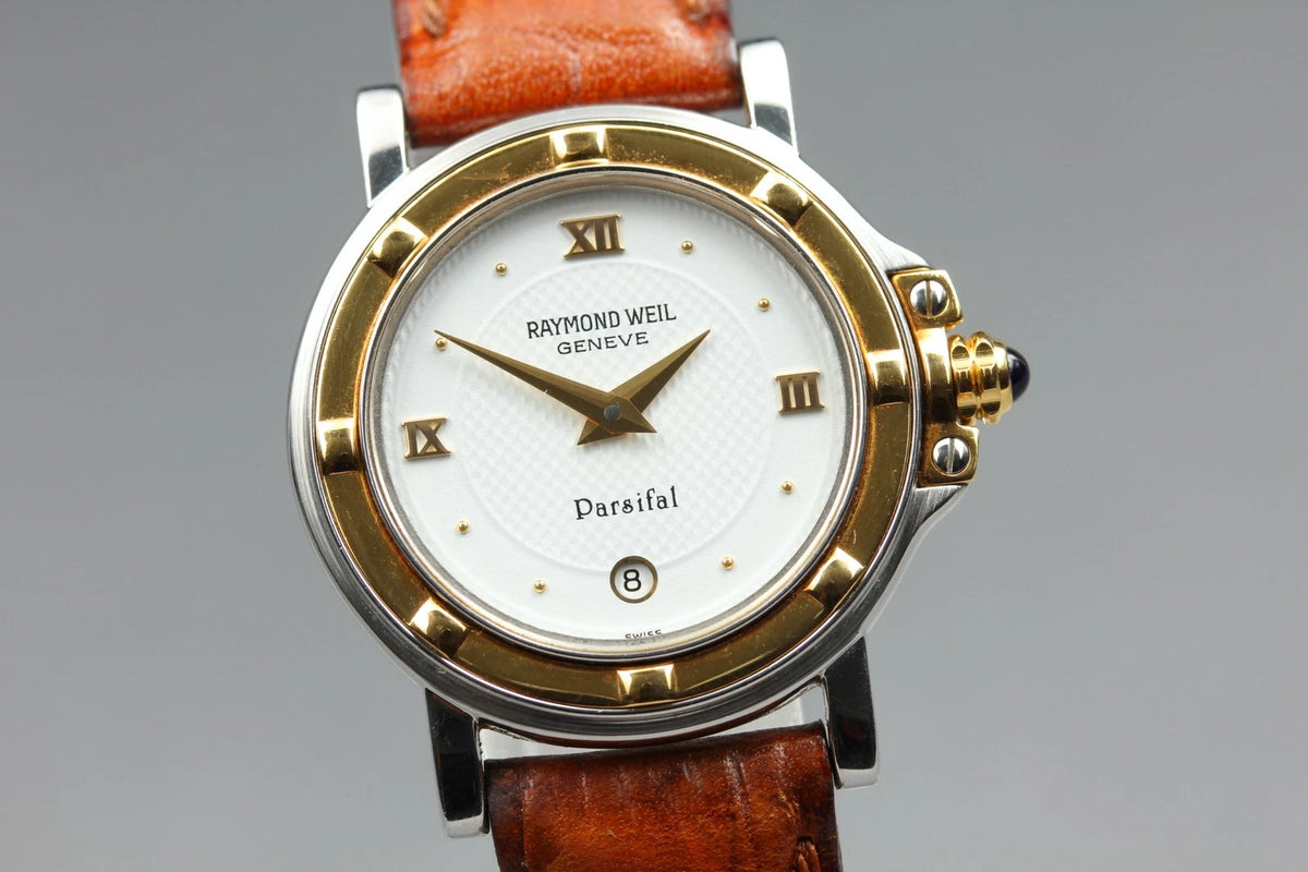 Raymond Weil Geneve Womens Quartz Watch 9989 27mm White Dial Date [Near MINT]