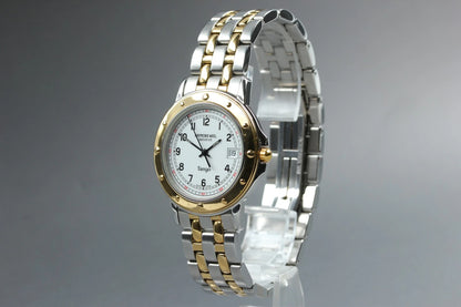 Raymond Weil Tango Mens Quartz Watch 5560 36mm White Dial Date [Near MINT]