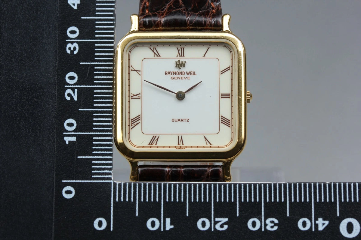 Raymond Weil Geneve Womens Quartz Watch 5749 27mm White Roman Dial [Exc+5]