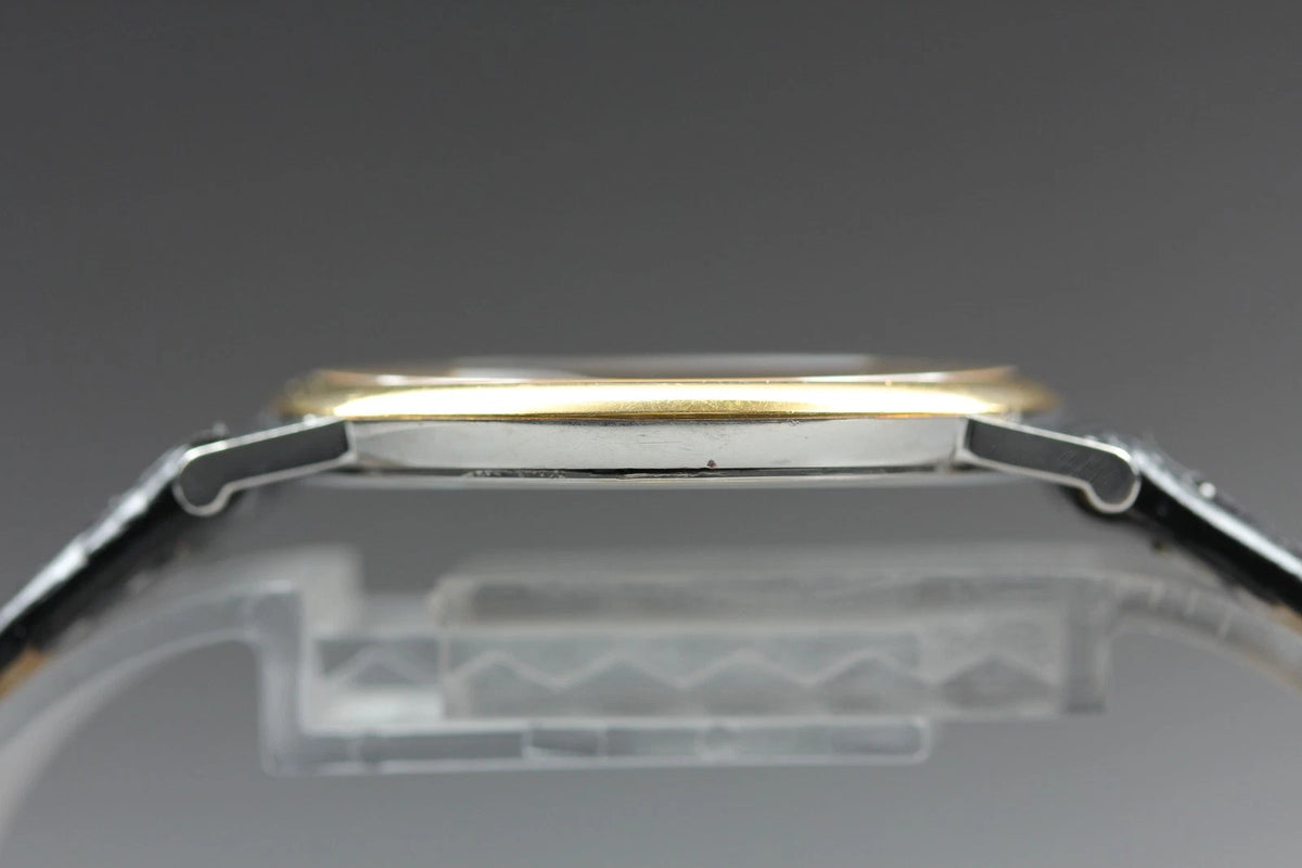 Omega De Ville Mens Quartz Watch Cal.1378 195.2378 33mm Gold Dial [Near MINT]