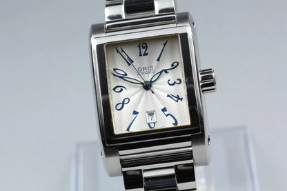 Oris 7526 25mm Womens Automatic Watch Silver Dial Date From JAPAN [Near MINT]