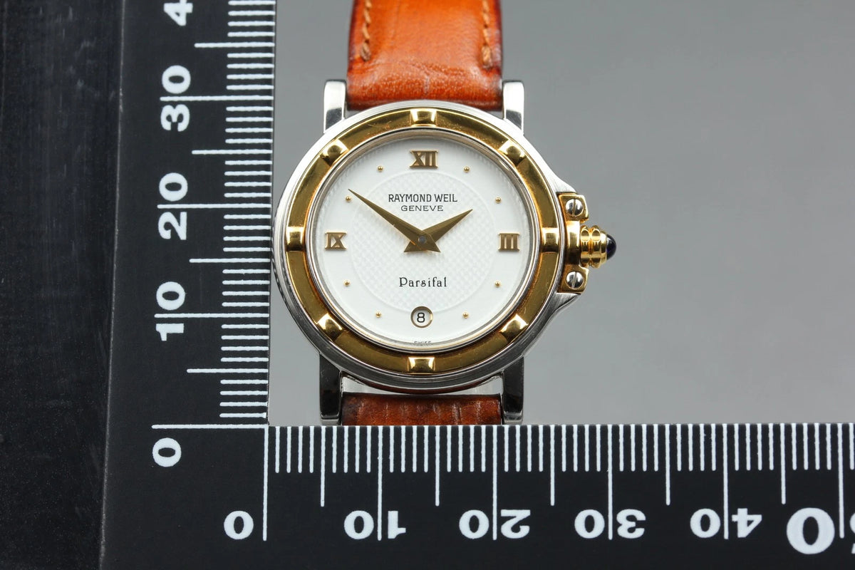 Raymond Weil Geneve Womens Quartz Watch 9989 27mm White Dial Date [Near MINT]