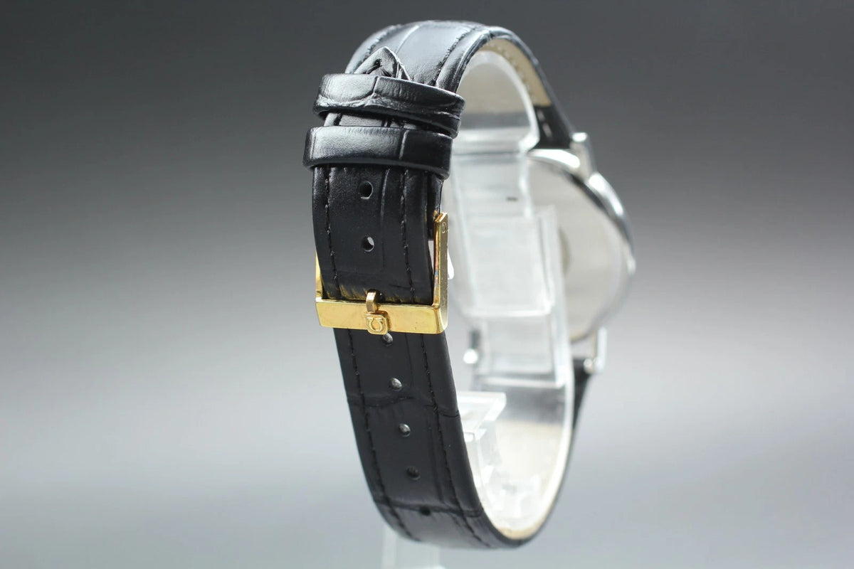 Omega De Ville Mens Quartz Watch Cal.1379 196 2379 32mm Gold Dial [Near MINT]