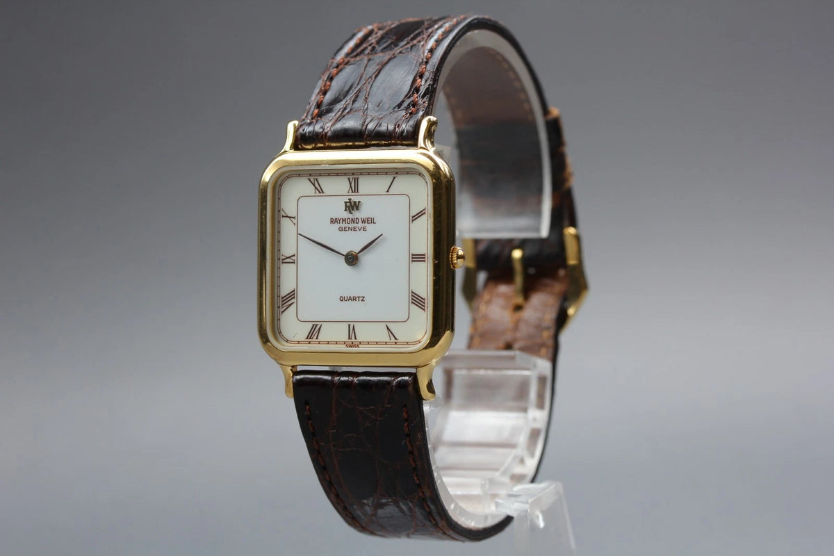 Raymond Weil Geneve Womens Quartz Watch 5749 27mm White Roman Dial [Exc+5]