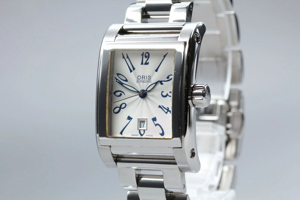 Oris 7526 25mm Womens Automatic Watch Silver Dial Date From JAPAN [Near MINT]