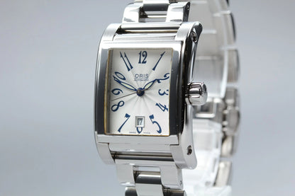 Oris 7526 25mm Womens Automatic Watch Silver Dial Date From JAPAN [Near MINT]