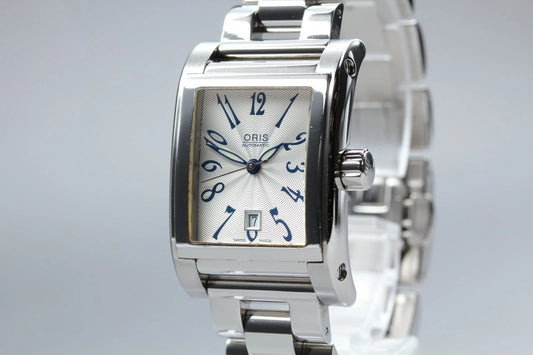 Oris 7526 25mm Womens Automatic Watch Silver Dial Date From JAPAN [Near MINT]