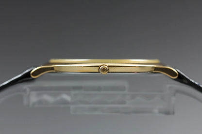 Omega De Ville Mens Qz Watch Cal.1378 191.0222 33mm Gold Dial [Exc+5 w/ Case]