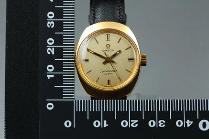 Omega Seamaster Cosmic Womens Automatic Watch TOOL 102 24mm Gold Dial [Exc+5]