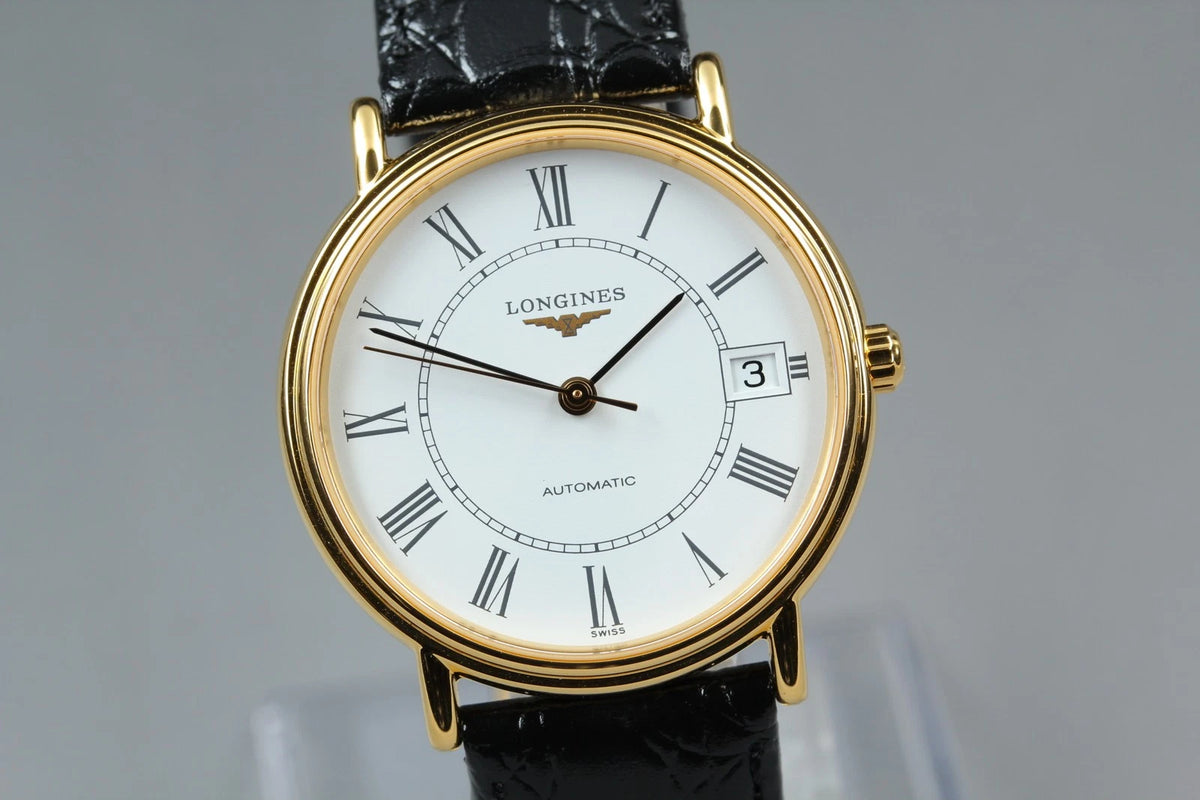 Longines Grand Classic Mens Automatic Watch L4.721.2 White Dial Date [MINT]