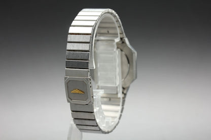 LONGINES Womens Quartz Watch 111 4897 28mm Gold Dial Date From JAPAN [Near MINT]