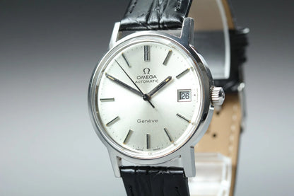 Omega Geneve Men Automatic Watch Cal.1012 166.0163 35mm Silver Dial Date [Exc+5]