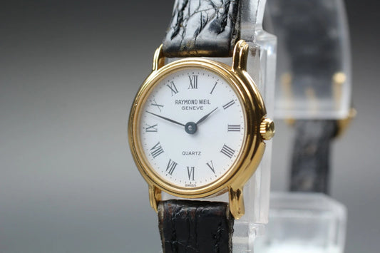 Raymond Weil Geneve Womens Quartz Watch 5718 21mm White Roman Dial [Exc+5]