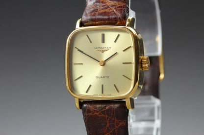 Longines Womens Quartz Watch L700.2 700 1166 23mm Gold Dial From JAPAN [Exc+5]