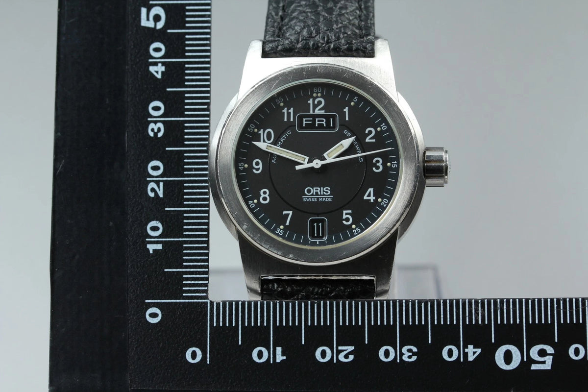 ORIS Big Crown Mens Automatic Watch 7501 35mm Black Dial Day Date [Near MINT]