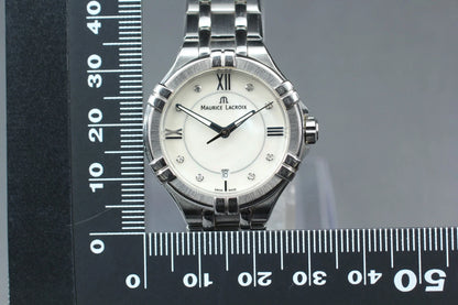Maurice Lacroix AI1004 Women's Watch 29mm 8P Diamond Shell Dial Qz [Near MINT]