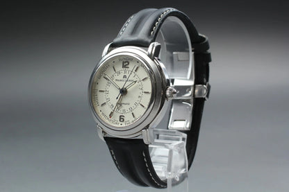 Maurice Lacroix 27857 Silver Day Date Automatic Men's Watch [Near MINT w/ Box]