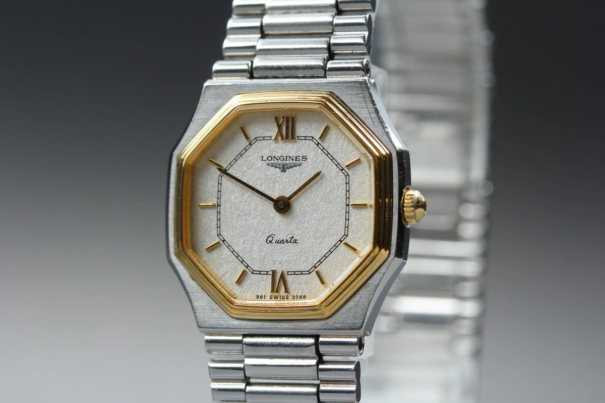 Longines Womens Quartz Watch Cal.L961.2 961 3268 23mm Silver Dial [Near MINT]