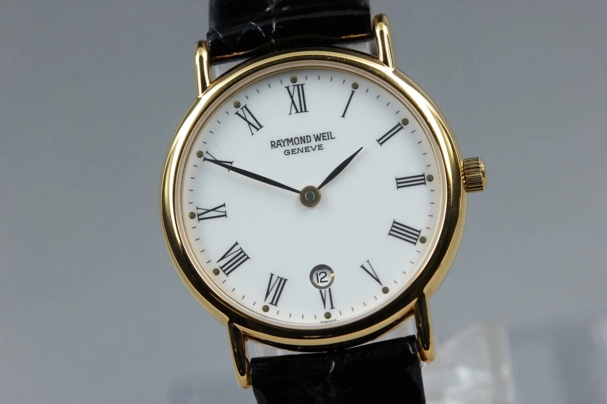Raymond Weil Geneve Women Quartz Watch 9924 26mm White Dial Date [MINT]