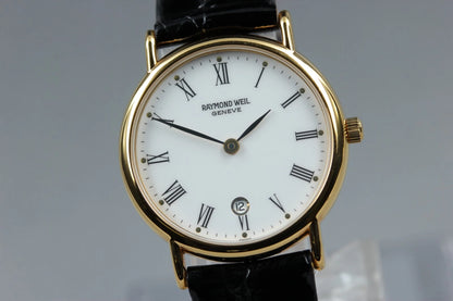 Raymond Weil Geneve Women Quartz Watch 9924 26mm White Dial Date [MINT]
