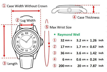 Raymond Weil Geneve Mens Quartz Watch 5514-2 32mm White Dial Date [Near MINT]