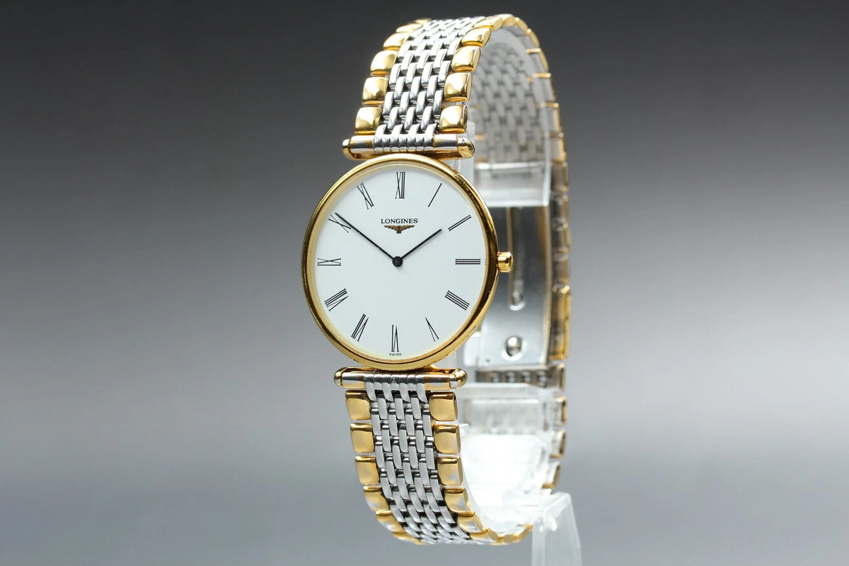 Longines Grand Classic Mens Quartz Watch L4.635.2 33mm White Dial [Near MINT]