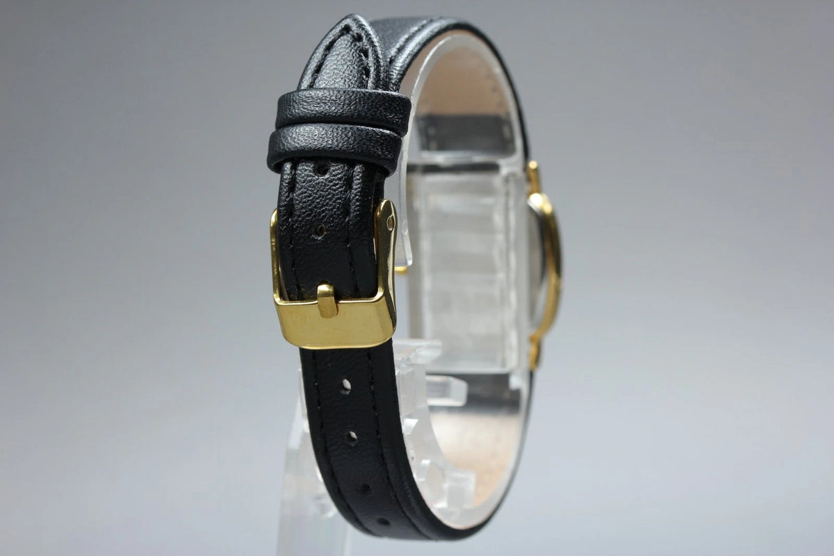 Omega De Ville Womens Quartz Watch 595.0098 21mm Gold Dial [Near MINT]