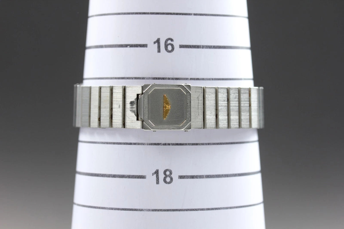 LONGINES Womens Quartz Watch 111 4897 28mm Gold Dial Date From JAPAN [Near MINT]