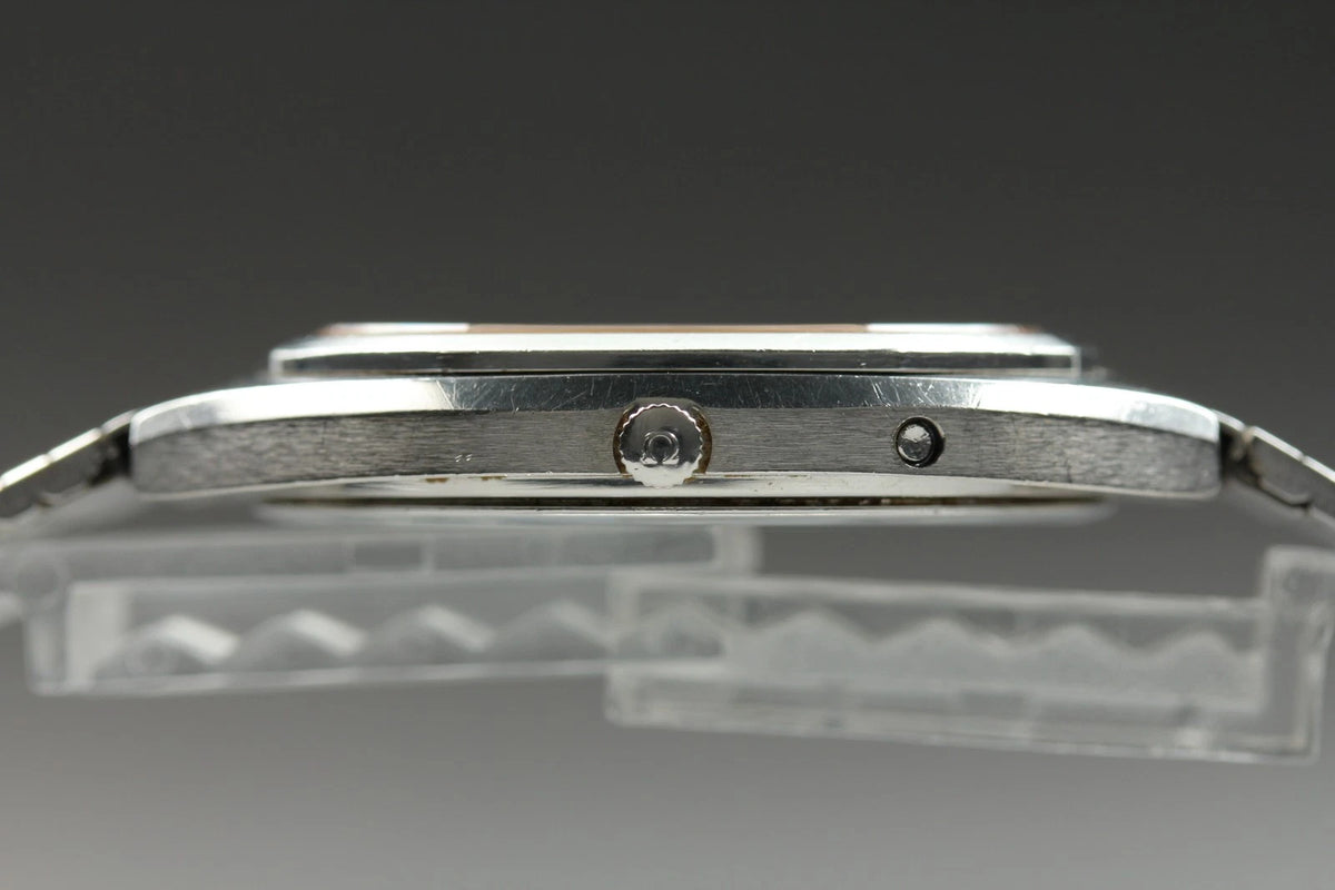 Omega De Ville Mens Quartz Watch Cal.1332 196 0144 Silver Dial Date [Near MINT]