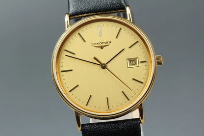 Vintage Longines Grand Classic L4.636.2 33mm Gold Mens Quartz Watch [Near MINT]