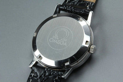 Omega Geneve Men Automatic Watch Cal.1012 166.0163 35mm Silver Dial Date [Exc+5]