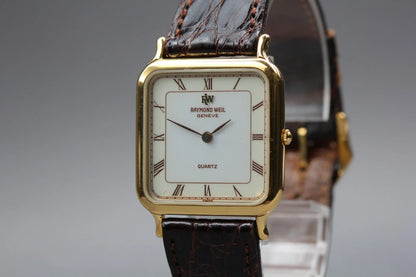 Raymond Weil Geneve Womens Quartz Watch 5749 27mm White Roman Dial [Exc+5]
