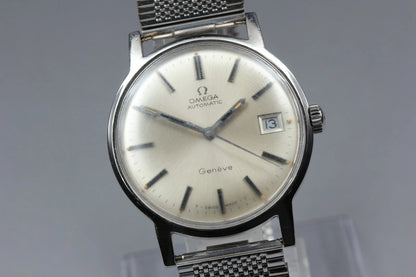 Omega Geneve Mens Automatic Watch Cal. 565 161.070 35mm Silver Dial Date [Exc+5]