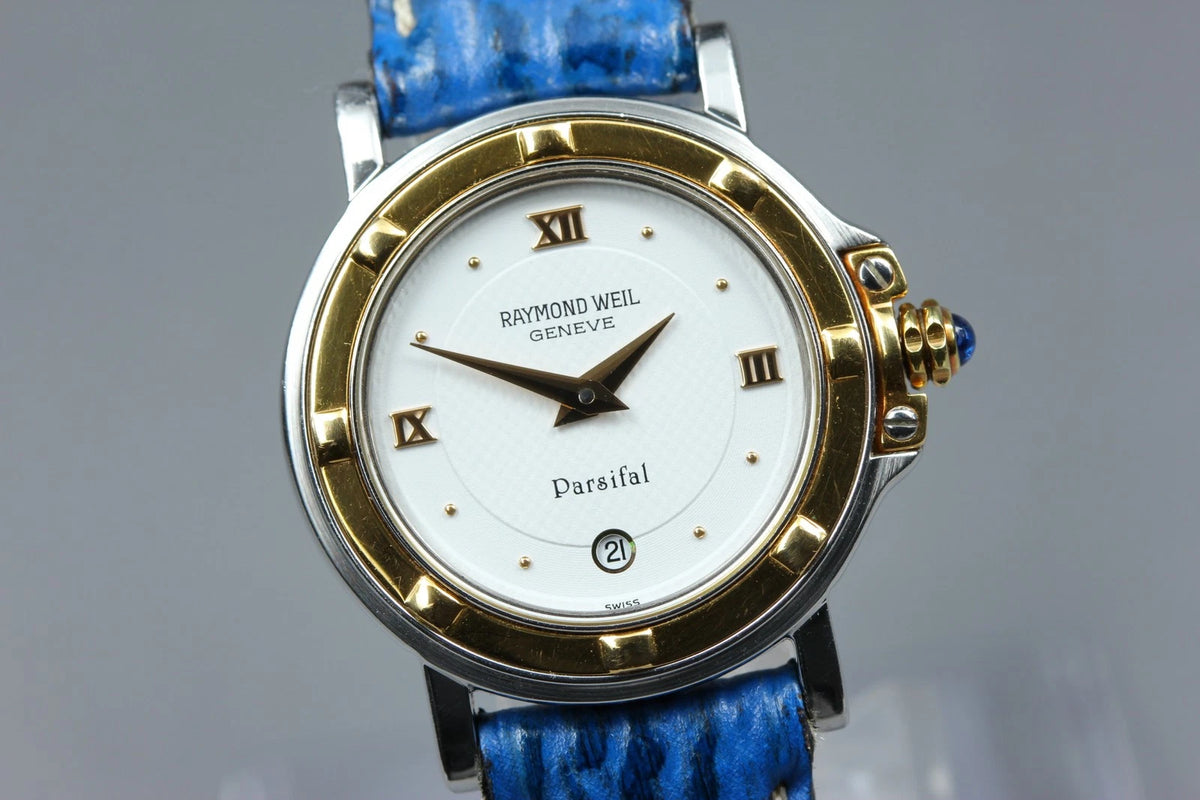 Raymond Weil Geneve 9989 Women's Watch 27mm White Dial Date Quartz [Near MINT]