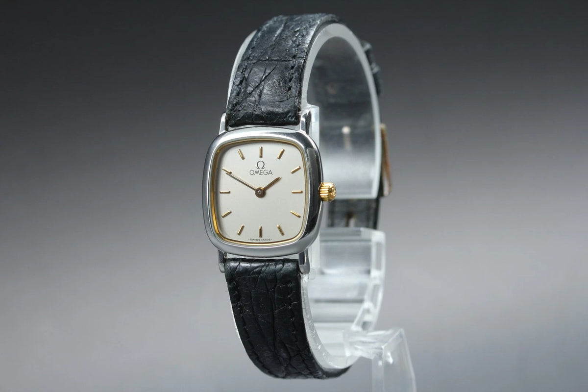 Omega De Ville Womens Quartz Watch 595.0098 21mm Silver Dial [Near MINT]
