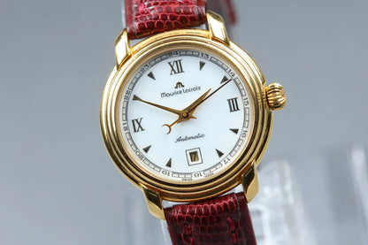 Maurice Lacroix 24292 28mm White Dial Date Automatic Women's Watch [Exc+5]