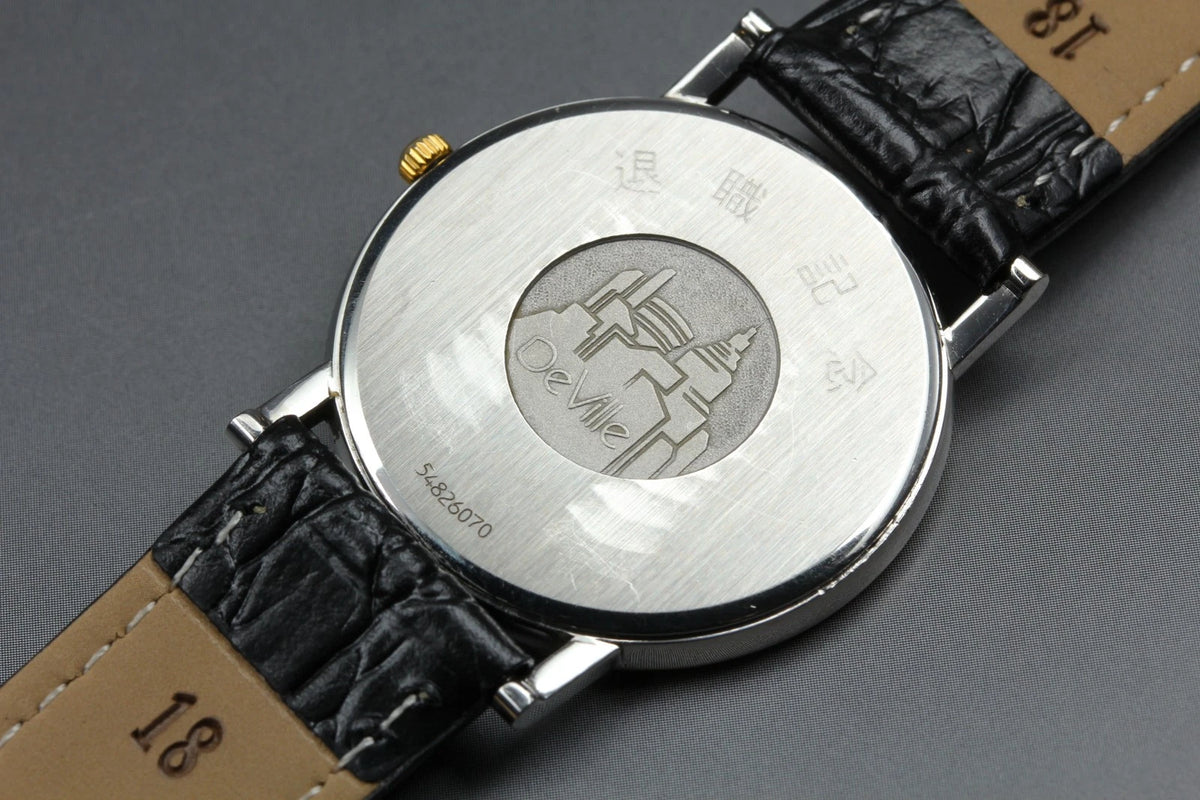 Omega De Ville Mens Quartz Watch Cal.1378 195.2378 33mm Gold Dial [Near MINT]