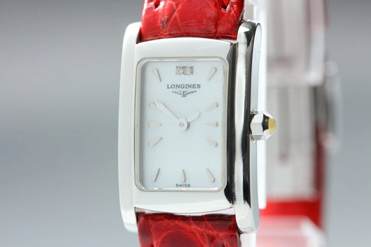 Longines L5.158.4 Silver Womens Quartz Watch 16mm White Dial [Near MINT]