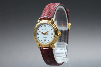 Maurice Lacroix 24292 28mm White Dial Date Automatic Women's Watch [Exc+5]