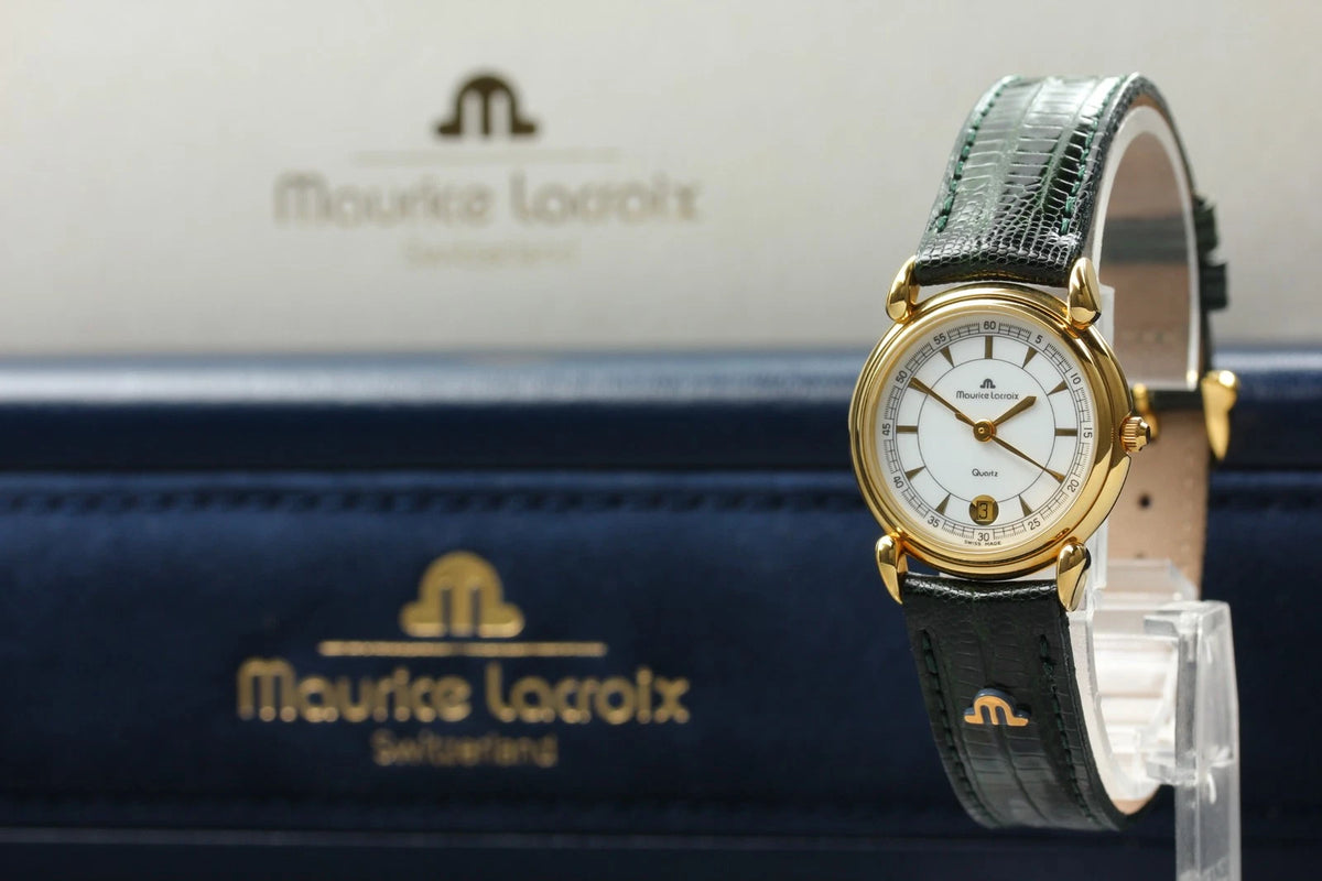 Maurice Lacroix 72963 Women's Watch 26mm White Dial Date Quartz [MINT w/ Case]