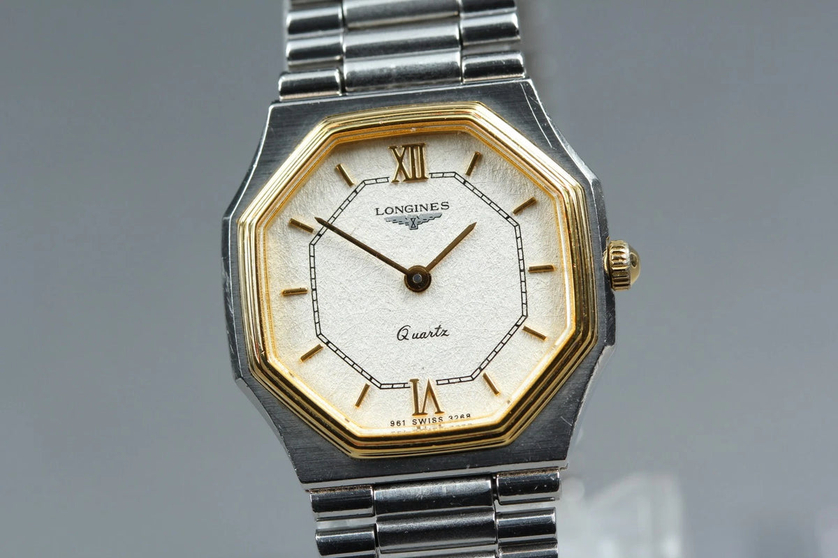 Longines Womens Quartz Watch Cal.L961.2 961 3268 23mm Silver Dial [Near MINT]