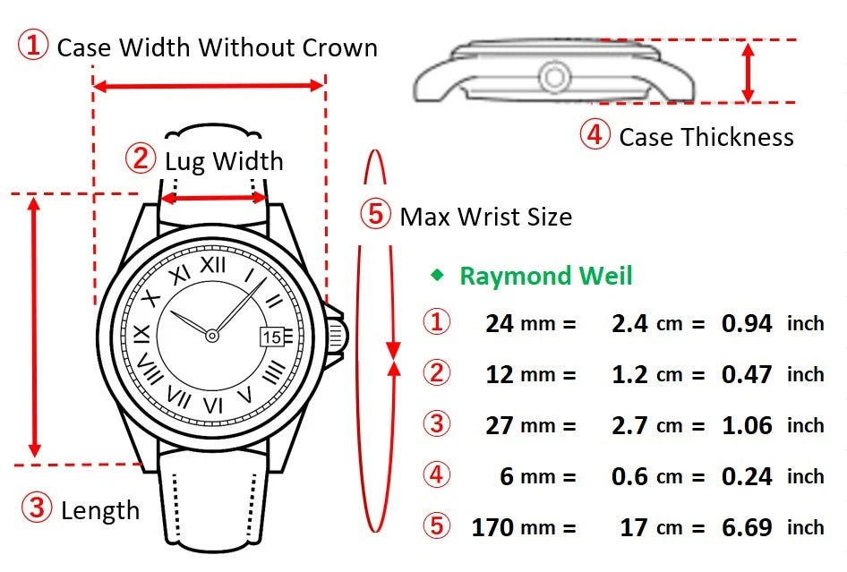 Raymond Weil Womens Quartz Watch 9809 24mm Gold Dial Small Second [Near MINT]