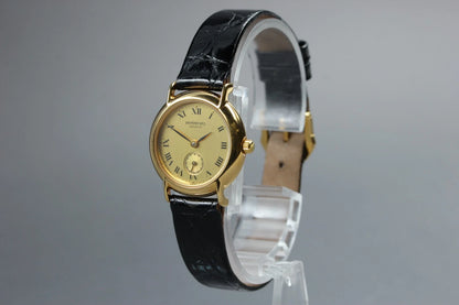 Raymond Weil Womens Quartz Watch 9809 24mm Gold Dial Small Second [Near MINT]