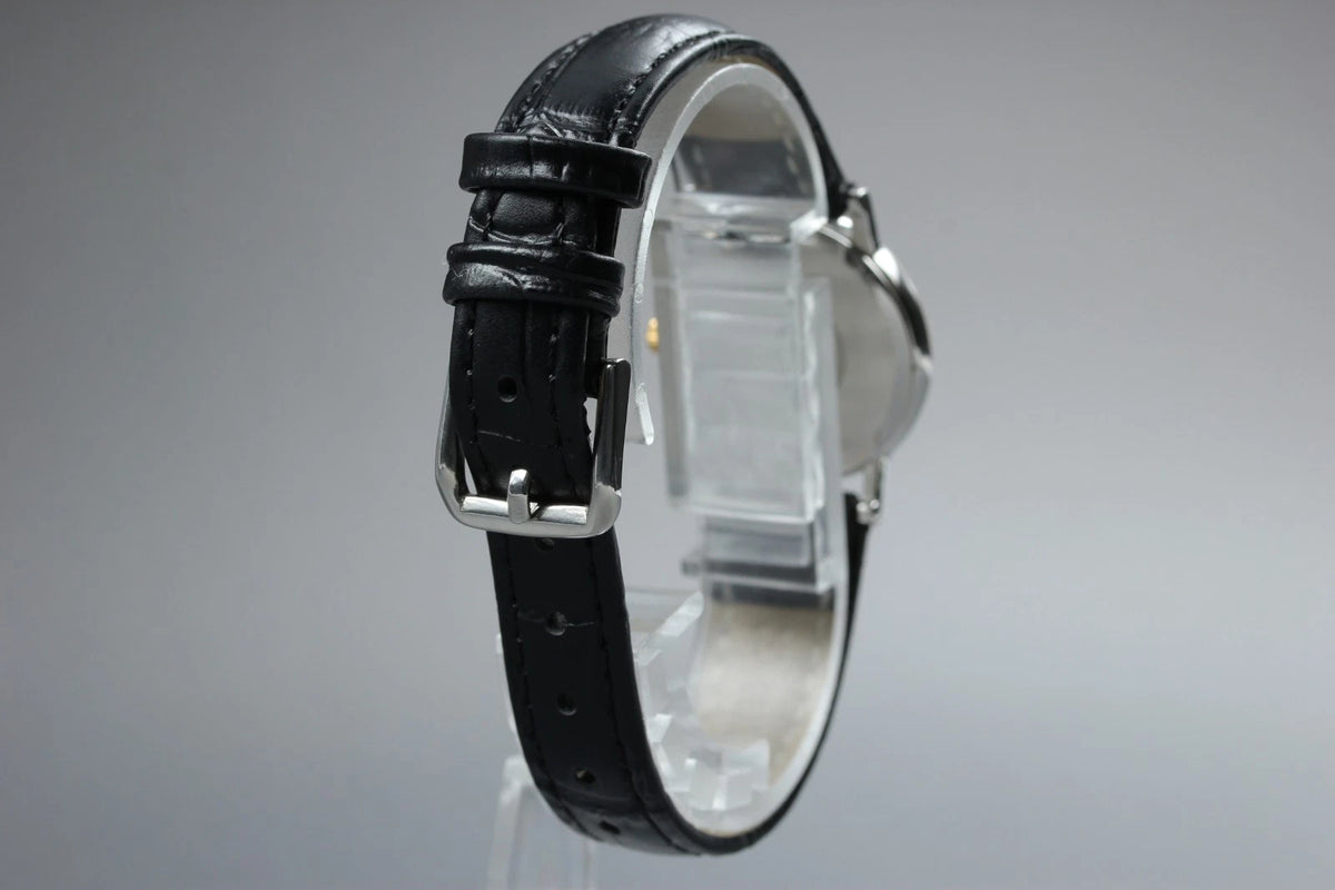 OMEGA De Ville Mens Quartz Watch Cal.1479 596 2579 25mm White Dial [Near MINT]