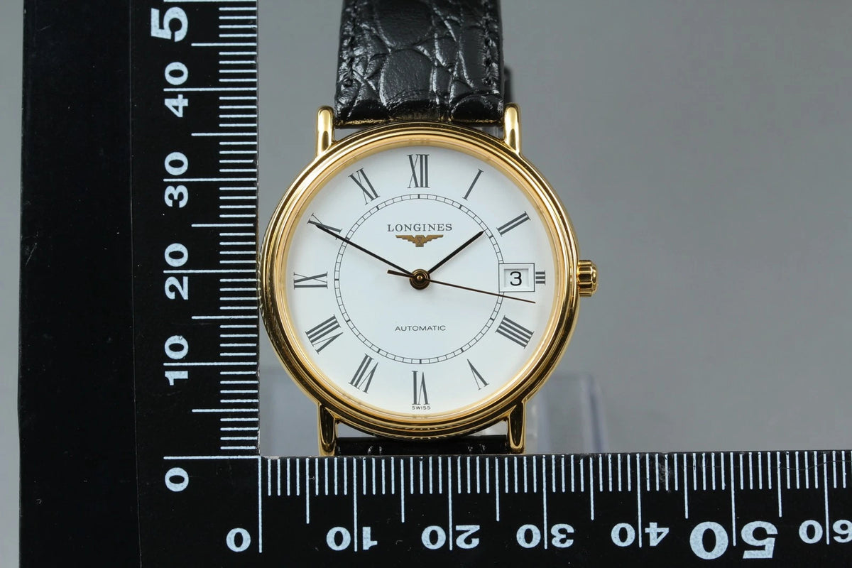 Longines Grand Classic Mens Automatic Watch L4.721.2 White Dial Date [MINT]