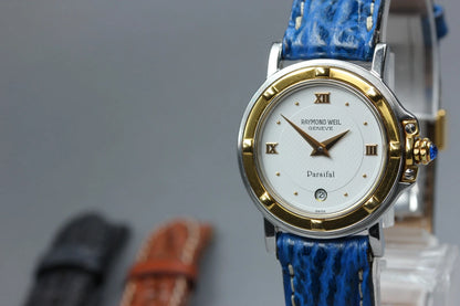 Raymond Weil Geneve 9989 Women's Watch 27mm White Dial Date Quartz [Near MINT]