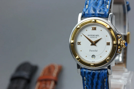 Raymond Weil Geneve 9989 Women's Watch 27mm White Dial Date Quartz [Near MINT]