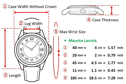 Maurice Lacroix 27857 Silver Day Date Automatic Men's Watch [Near MINT w/ Box]